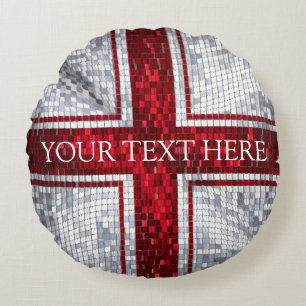 ENGLISH FLAG ROUND CUSHION