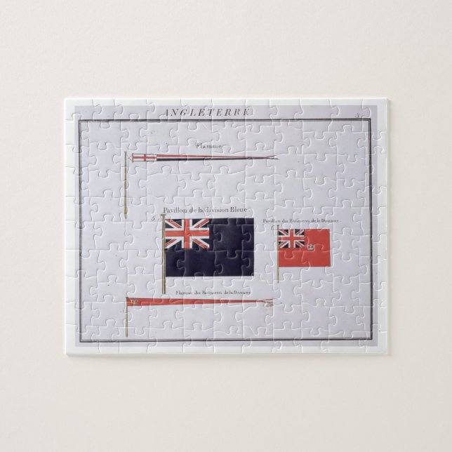 English Flags, from a French book of Flags, c.1819 Jigsaw Puzzle (Horizontal)