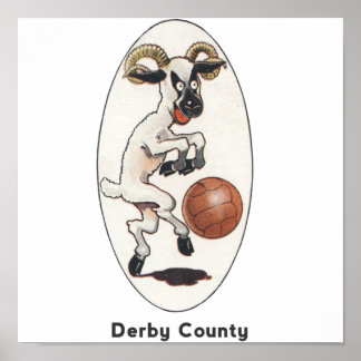 English Football Team - Derby County Poster