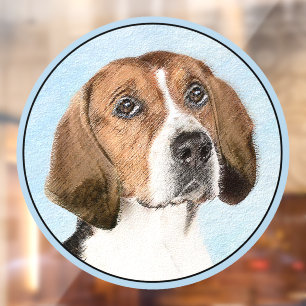 English Foxhound Painting - Cute Original Dog Art