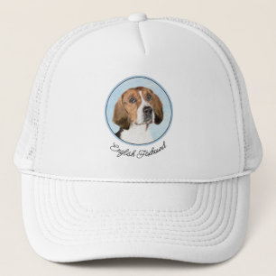 English Foxhound Painting - Cute Original Dog Art Trucker Hat
