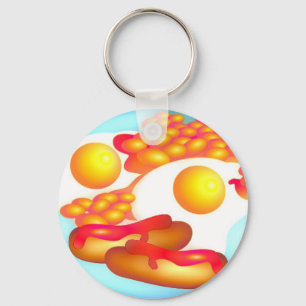 English Fry-up Key Ring