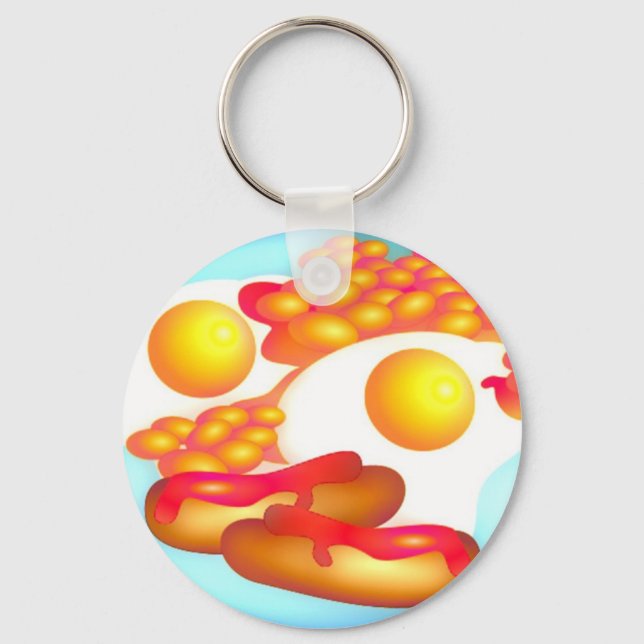 English Fry-up Key Ring (Front)