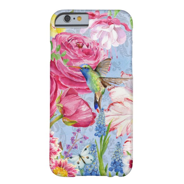 English garden blue Case-Mate iPhone case (Back)