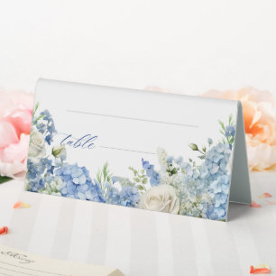 English Garden Blue Hydrangea White Roses Table