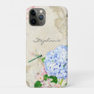 English Garden, Blue n Pink Hydrangeas Watercolor Case-Mate iPhone Case