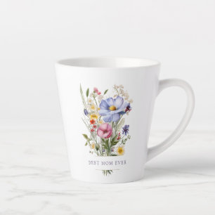 English Garden Bouquet Best Mum Ever Mother's Day Latte Mug