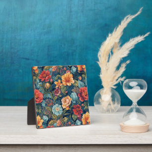 English Garden Bouquet – Botanical Wall Art Print Plaque