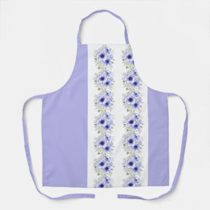 English Garden Floral Blue and White Grandmother Apron