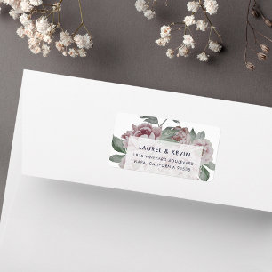 English Garden   Floral Return Address Labels