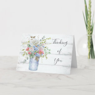 English Garden Floral Thinking of You Card
