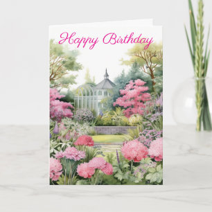English Garden Landscape Card