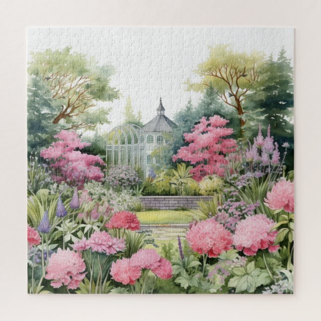 English Garden Landscape Jigsaw Puzzle (Vertical)