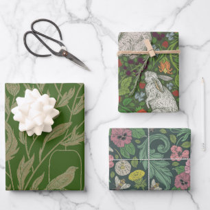 English Garden Medley Wrapping Paper Sheet