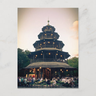 English Garden tower, Munchen Postcard