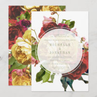 English Garden Vintage Bohemian boho Roses Wedding