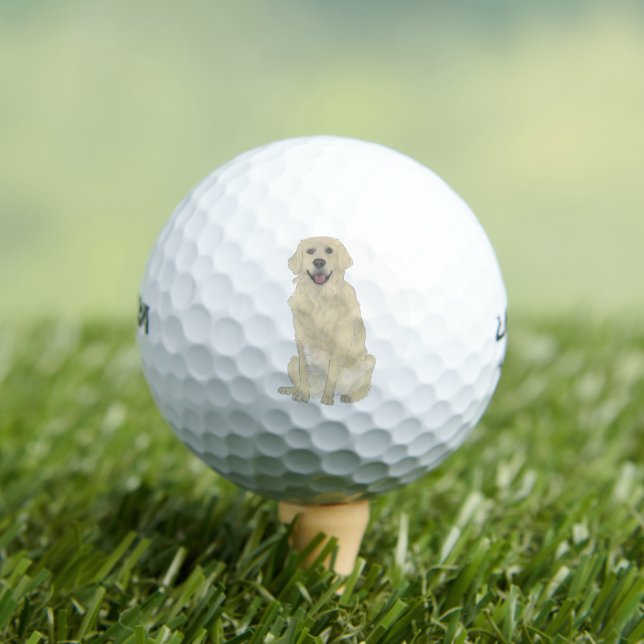 English Golden Retriever Dog  Golf Balls (Insitu Tee)