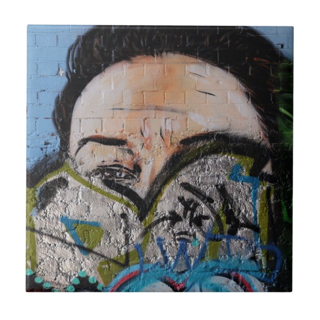 English graffiti, London, UK Ceramic Tile (Front)