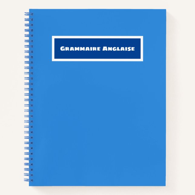 English Grammar Notebook (Front)