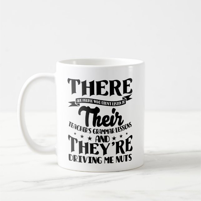 English Grammar Teacher Coffee Mug (Left)