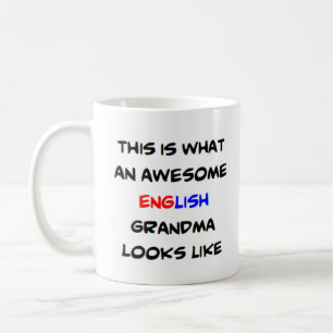 english grandma, awesome coffee mug