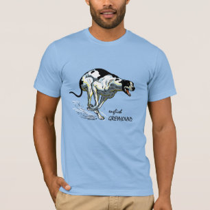 english greyhound race dog T-Shirt