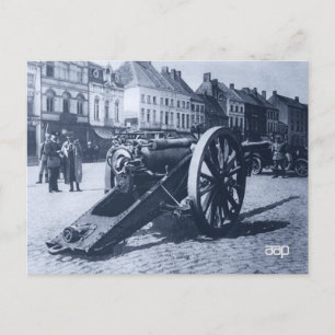 English Gun taken at Ypres Postcard