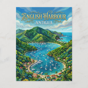 English Harbour Antigua and Barbuda Postcard