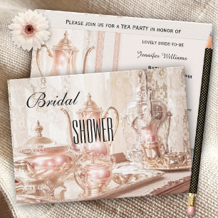 English High Tea Bridal Shower Invitation