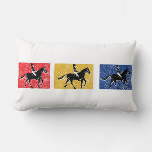 English Horse Rider Lumbar Cushion