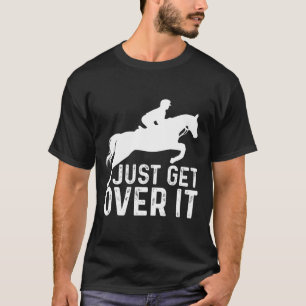 English Horse Riding Hunter Jumper Girl Horseback  T-Shirt