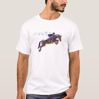 English Horse Show Jumping Just Get Over It Pullov T-Shirt