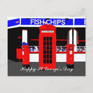 English Icons St Georges Day Postcard