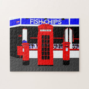 English Icons Typically England Jigsaw Puzzle