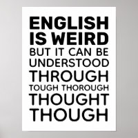 English is Weird Funny Grammar