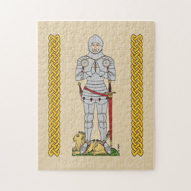 English Knight Circa 1430 Jigsaw Puzzle (Vertical)