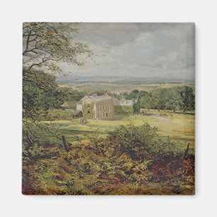 English landscape with a house, 19th century magnet
