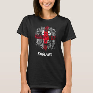 English Lion Flag England Saint George's Cross T-Shirt