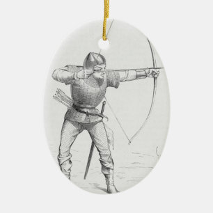 English Longbowman Ceramic Ornament