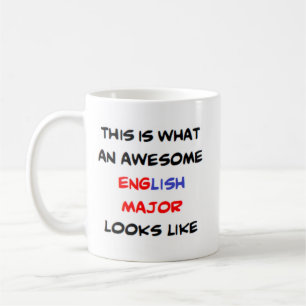 english major, awesome coffee mug