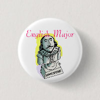 English Major Shakespeare Button