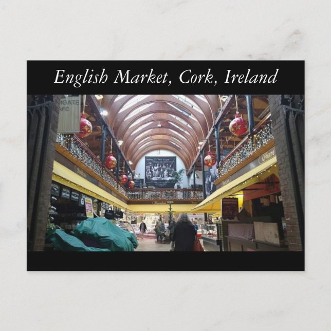 English Market, Cork, Ireland Postcard (Front)