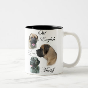 English Mastiff Art Gifts Two-Tone Coffee Mug