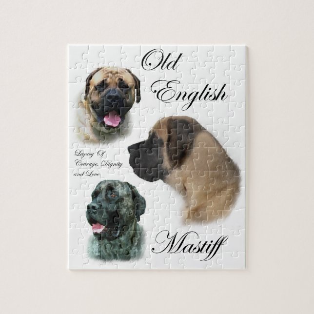 English Mastiff Art Jigsaw Puzzle (Vertical)