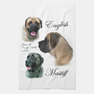 English Mastiff Art Tea Towel