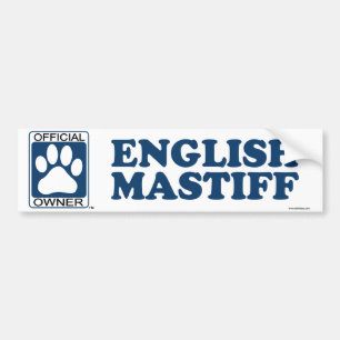 English Mastiff Blue Bumper Sticker