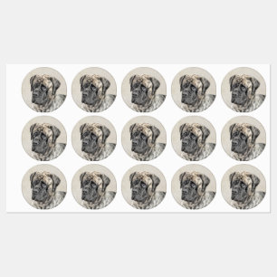 English Mastiff (Brindle) Painting - Dog Art