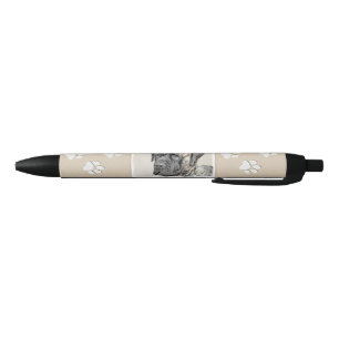English Mastiff (Brindle) Painting - Dog Art Black Ink Pen