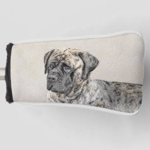English Mastiff (Brindle) Painting - Dog Art Golf Head Cover