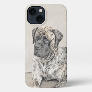 English Mastiff (Brindle) Painting - Dog Art iPhone 13 Case